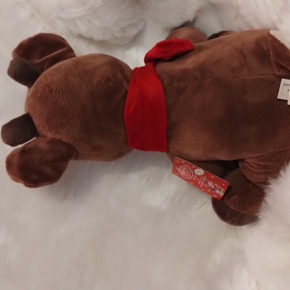 CHRISTMAS RUDOLPH the RED NOSED REINDEER LIGHTS, WRIGGLES & SINGS for HOLIDAYS! - Picture 6 of 17
